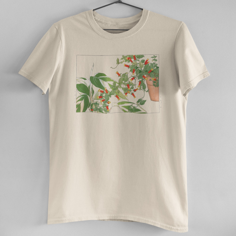Potted Maranta & Manettia Flower Tee
